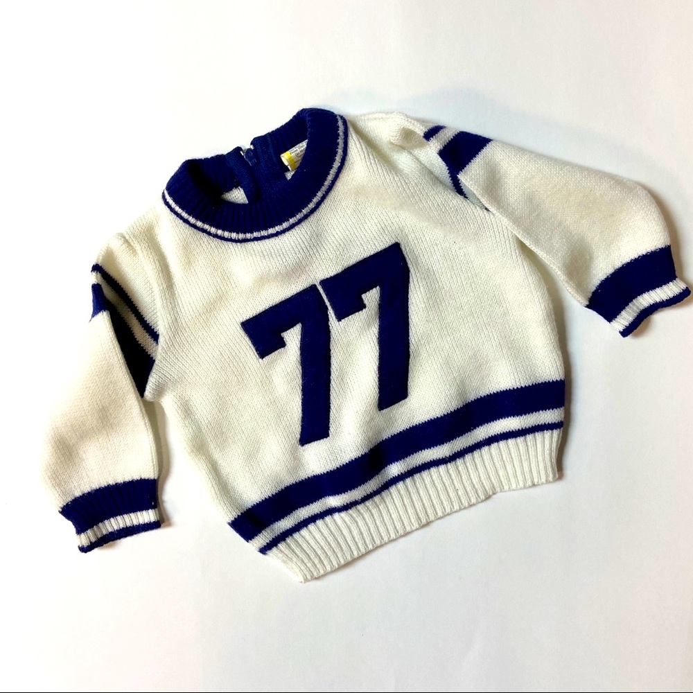 Vintage 0-3 Months Sports Baby Sweater Football